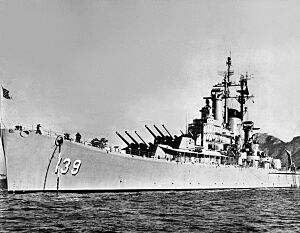 USS Salem (CA-139) in the Med c1957