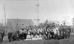 Unveiling of Confederate monument in Carrollton, Mississippi - 1905