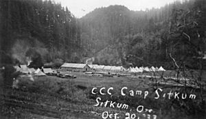 Civilian Conservation Corps' Camp Sitkum, 1933