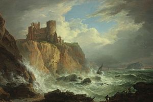View of Tantallon Castle and the Bass Rock by Alexander Nasmyth, NGS