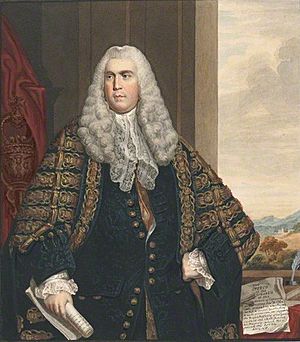 Watercolour drawing of Sir John Cust, 3rd Baronet by Thomas Athow after Watson and Reynolds crop.jpg