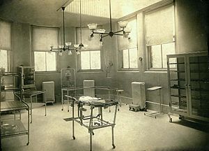 Wishard Hospital infant operating room, c. 1916