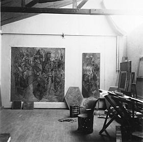 Wolfgang Paalen´s Studio in San Angel, Mexico, ca. 1946