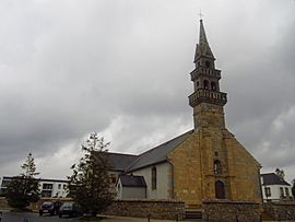 The church of Saint-Valentin, in Guilers
