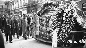 Înmormântarea lui Panait Istrati, apr 1935