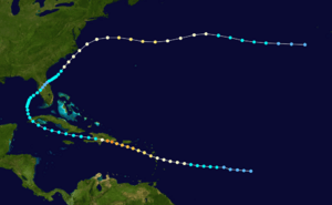 1930 Dominican Republic hurricane track