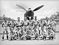 77 Sqn RAAF pilots & Kittyhawk (AWM NWA0019)