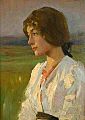 Alexander Mann - Portrait of a Girl at Dusk