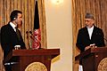 Anders Fogh Rasmussen and Hamid Karzai in 2009