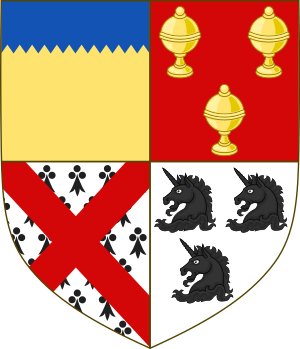 Arms of James Butler, 2nd Duke of Ormonde