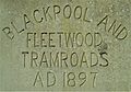 Blackpool Tramway - Bispham depot headstone