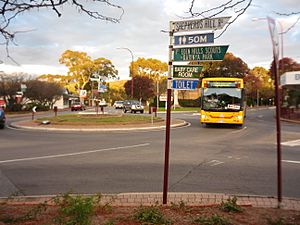 Blackwood roundabout B1 bus