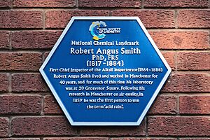 Blue Plaque for Robert Angus Smith Manchester Metropolitan University