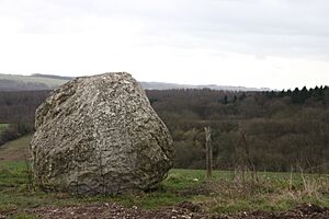 Boulder on the Chalk Stones Trail
