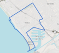 Boundary map of Venice neighborhood in Los Angeles, California