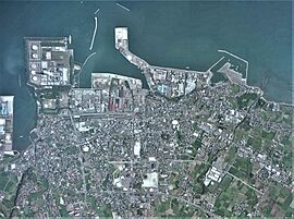 Buzen city center area Aerial photograph.2013