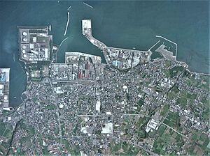 Buzen city center area Aerial photograph.2013