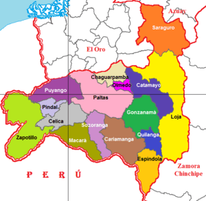 Location of Loja Province