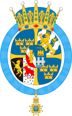 Coat of arms of Princess Madeleine, Duchess of Hälsingland and Gästrikland.svg