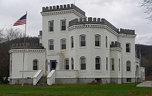 “The Castle”Alpheus Corby house, which is also the Town Hall for Conklin, New York