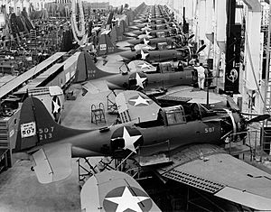 Douglas SBD production line 1943