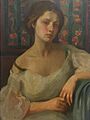 Emilie Michel's portrait, Micheline by Khalil Gibran - Soumaya