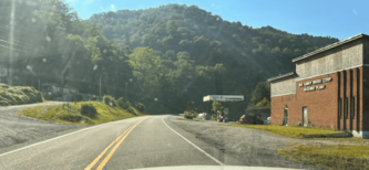 Entering McClure on SR 63, looking South
