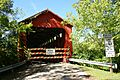 Entrance to the Stonelick Covered Bridge, now closed to all traffic