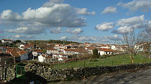 View of Escurial de la Sierra from its church