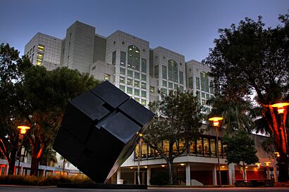 FIU Cube sculpture