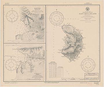 Fatu Hiva 1920 nautical chart