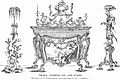 French Commode and Lamp Stands