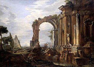 Giovanni Paolo Pannini - Capriccio of Classical Ruins - WGA16965