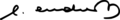 Giulio Andreotti's signature