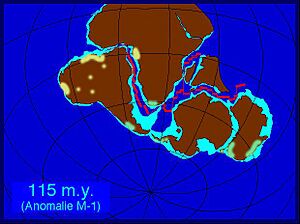 Gondwana Distribution with Onycophora Distribution Superimposed