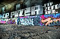 Graffiti at Broad Street Aqueduct in Rochester, NY