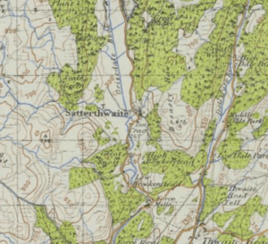 Historic map of Satterthwaite