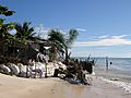 Household experiencing coastal erosion on South Tarawa