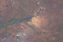 View of Juba from space