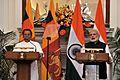 Indian Prime Minister Narendra Modi and Sri Lankan President Maithripala Sirisena