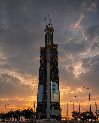 Jeddah Tower Under Construction in 2026 After Reaching the 100th Floor.jpg