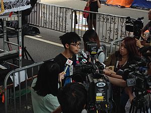 Joshua Wong during HK Protests 2014 1