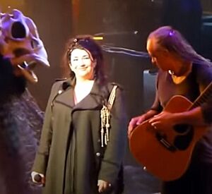 Kate Bush and Mino Cinelu. BTD, London September 20, 2014