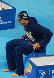 Kazan 2015 - 50m freestyle swim-off - Anthony Ervin (cropped)