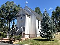 Little Church on the Hill at Oakhill Cemetery in Oakhurst, California