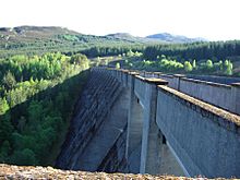 Loch Errochty dam wall 11