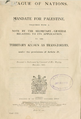Mandate for Palestine (legal instrument)