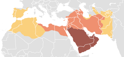 Map of expansion of Caliphate