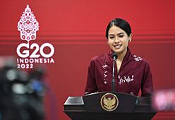 Maudy Ayunda as Government Spokesperson for Indonesia's G20 Presidency