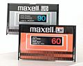 Maxell compact cassette boxes, 60 and 90 minutes